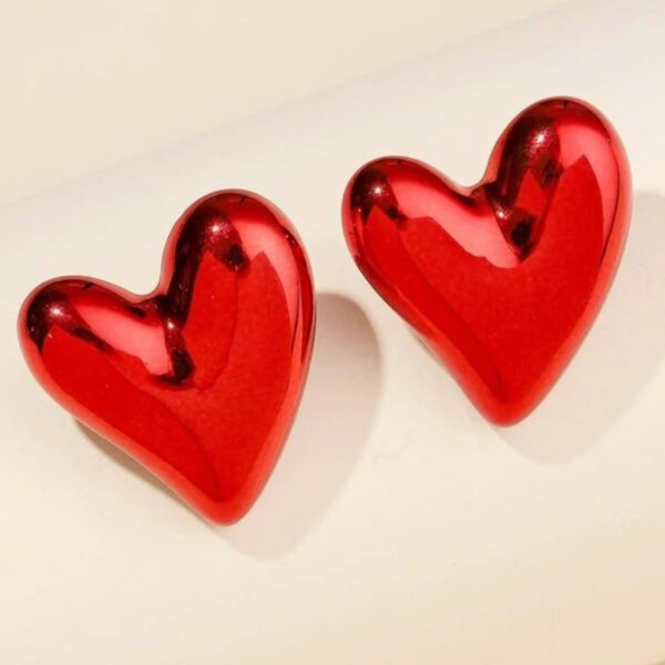 Σκουλαρίκια καρδιά με τελικά