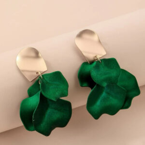 Σκουλαρίκια πράσινα κρεμαστά