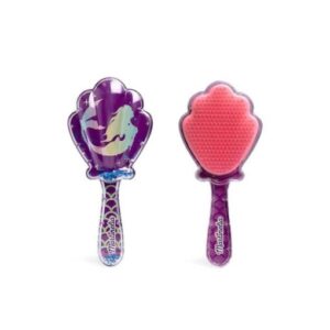 Βούρτσα Μαλλιών κοράλι με γοργόνα σε μωβ χρώμα 100gr