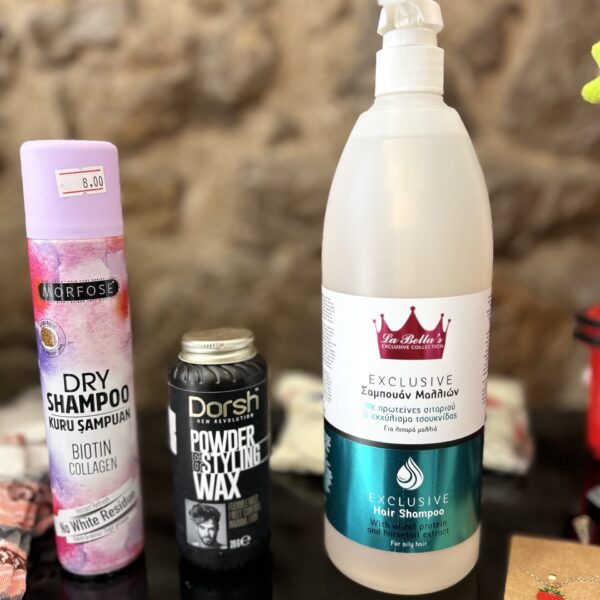 Σαμπουάν + πούδρα styling + dry shampoo