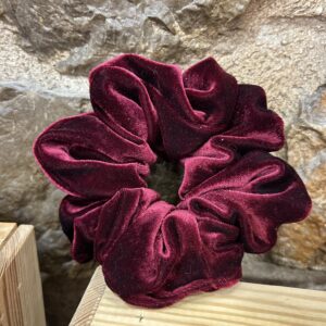 Scrunchie jumbo μαλακό βελούδο βυσσινί
