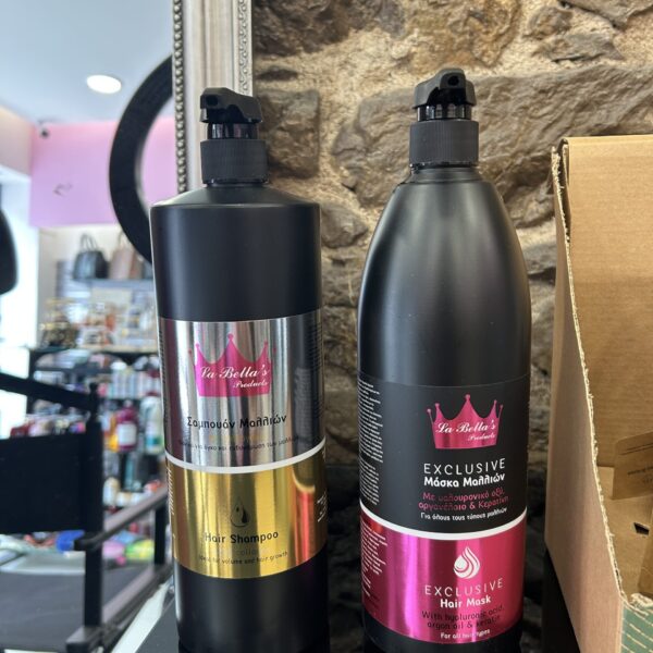 La Bella’s Products-Σαμπουάν Κολλαγόνο & Μάσκα Υαλουρονικο  1000ml