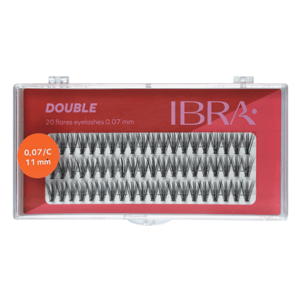 IBRA – DOUBLE FLARE EYELASH KNOT FREE – 11mm