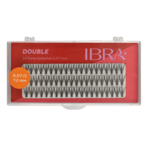 IBRA – DOUBLE FLARE EYELASH KNOT FREE – 12mm
