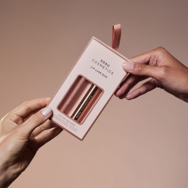 SOSU Cosmetics-Lip Luxe Duo-Σετ δώρου για τα χείλη σε ροζ απόχρωση