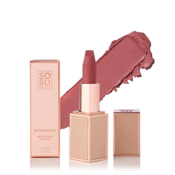 SOSU COSMETICS – Matte Lipstick – Muted Mauve